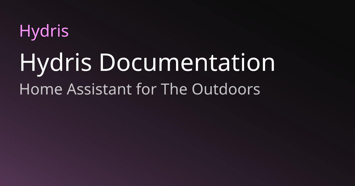Hydris Documentation | Hydris