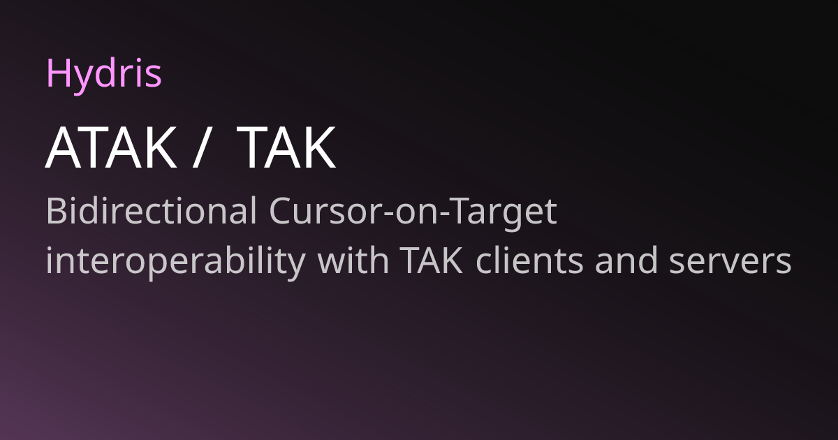 ATAK / TAK | Hydris