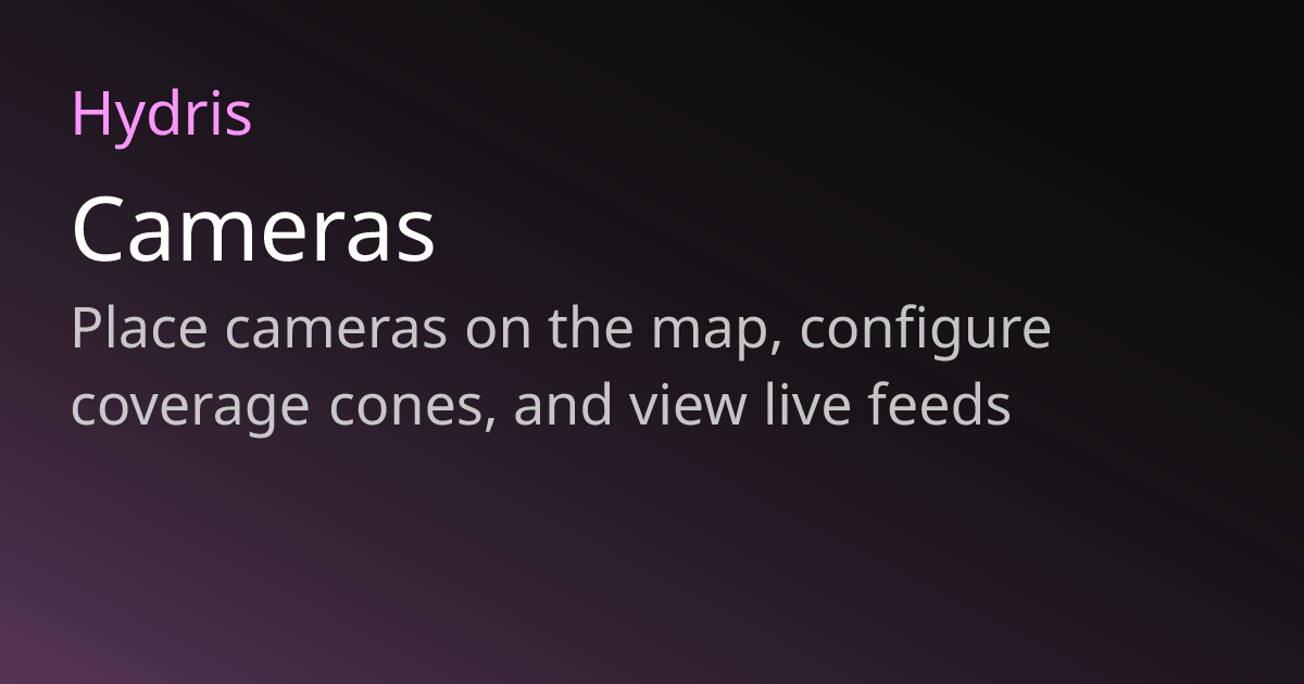 Cameras | Hydris
